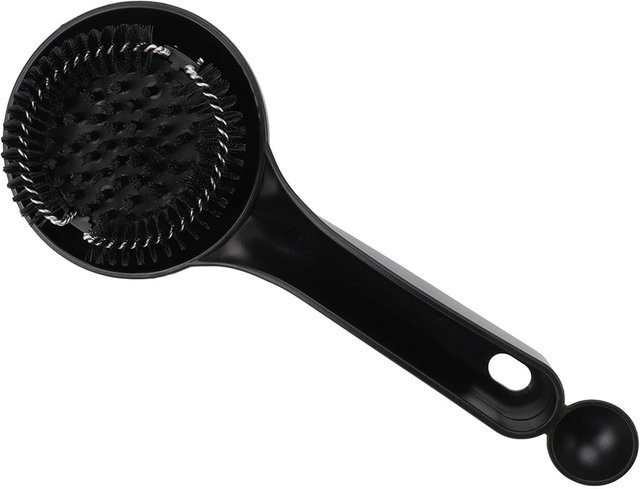 OutsideWorld Kaffeemaschinen-Reinigungsbürste für Brühgruppen mit Wasserabweiser, Schwarz, 58 mm - Bild 1