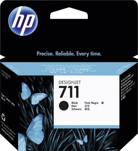 Original HP Tintenpatrone 711 Schwarz CZ133A mit 80 ml Inhalt - Bild 1
