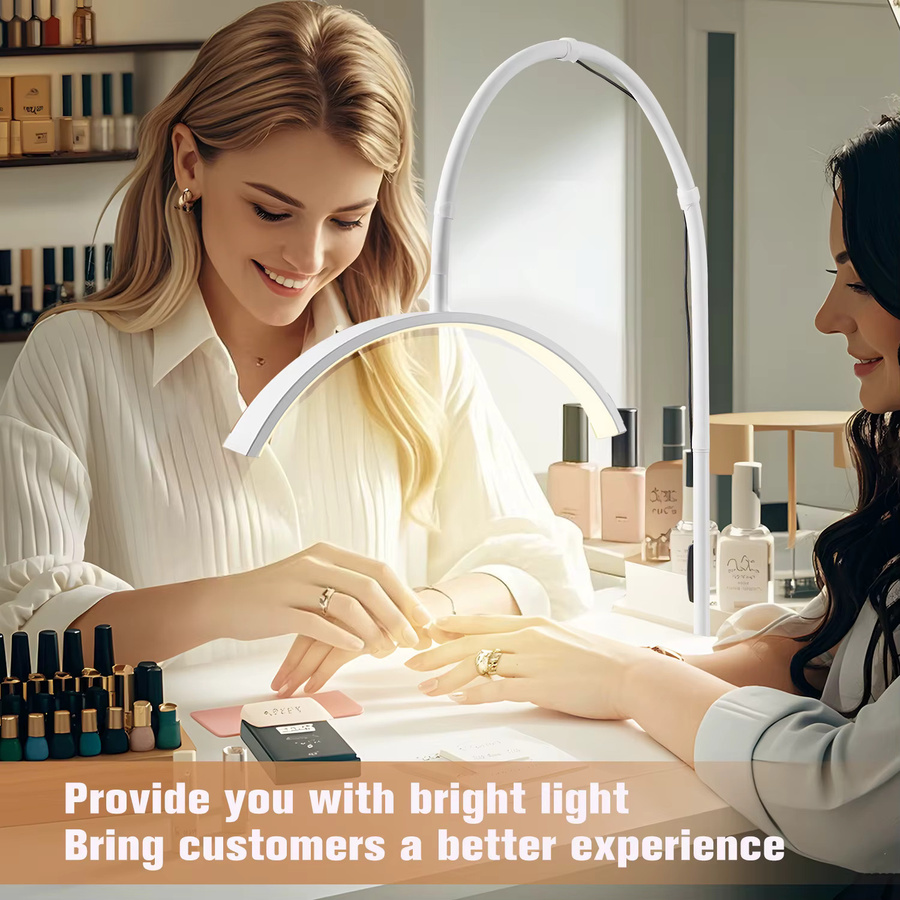 Topwinson Beauty-Ringlicht mit 3 Farbtönen, 10 Helligkeitsstufen und verstellbarem 360 Grad Schwanenhals - Bild 2