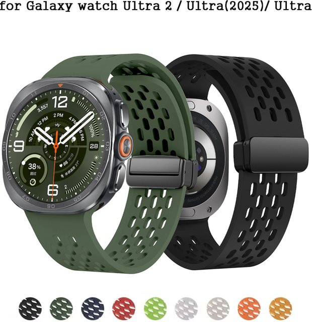 RMUTANE Uhrenarmband Silikon, Magnetisch, Samsung Galaxy Watch Ultra 47mm, Unisex - Bild 1