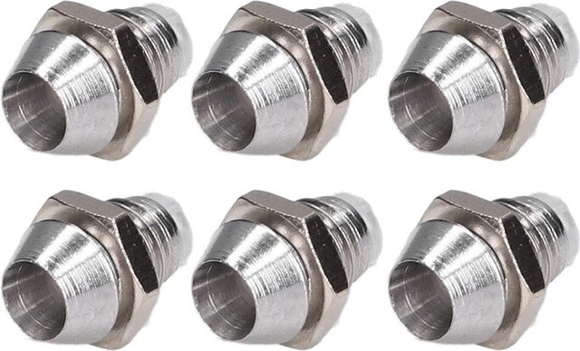 TOMTOP JMS 100 Stück LED-Lünettenhalter aus Messing in Silber, 3mm - Bild 1