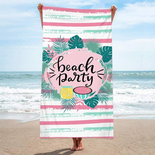 Sandfreies Strandtuch von JMG Household Supplies, schnelltrocknendes Reisebadetuch für Erwachsene und Kinder, Mehrfarbig, B/H: 70 x 150 cm - Bild 1