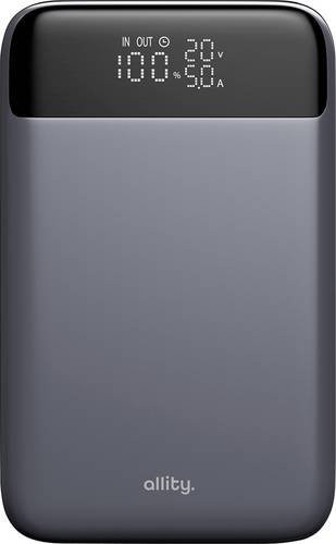 Allity APB-200 PocketPower Powerbank 19200mAh 130W mit QC und PD, Grau - Bild 2