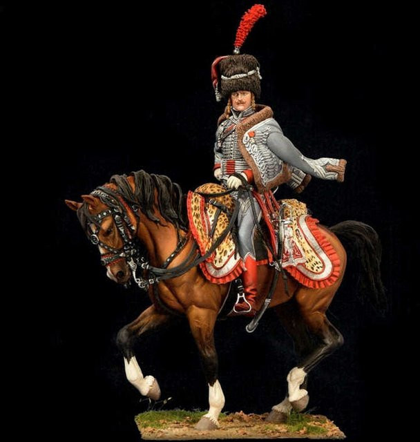GK französischer Kavallerieoffizier, Resin-Soldatenmodell, 1/18, Bausatz - Bild 1