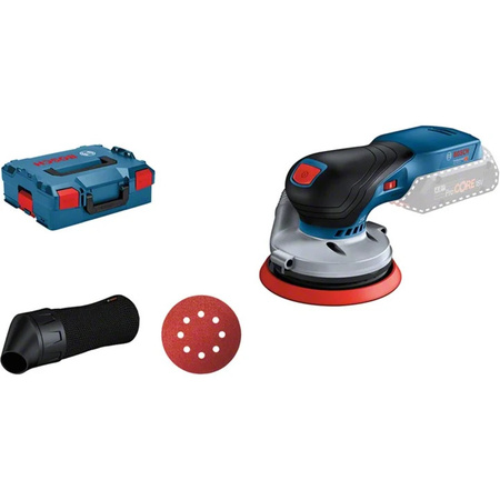 Bosch Professional Akku-Exzenterschleifer GEX 18V-125 Solo in Blau/Schwarz mit 18V Akku-Technologie