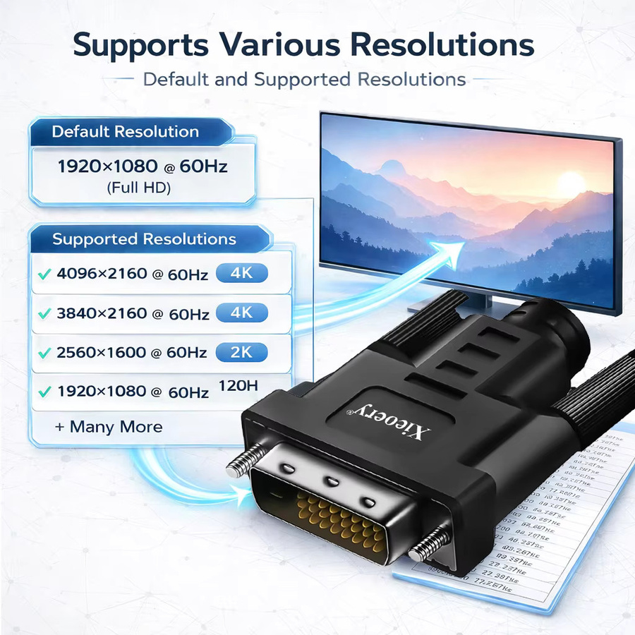 xieoery VGA Virtual Plug EDID Simulator Adapter in Schwarz für Headless-GPU-Erkennung mit Full HD Unterstützung bis 2560x1600@60Hz und 1920x1080@60Hz - Bild 4