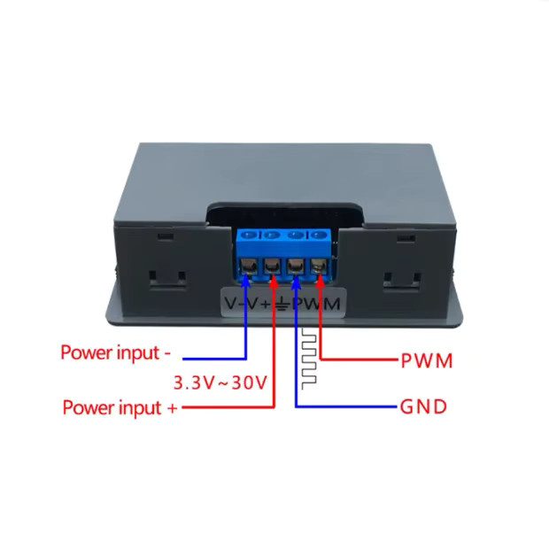 XY-PWM Rechteckwellen-Signalgenerator Modul mit einstellbarer Pulsfrequenz 1Hz-150KHz und Arbeitszyklus in Schwarz - Bild 2