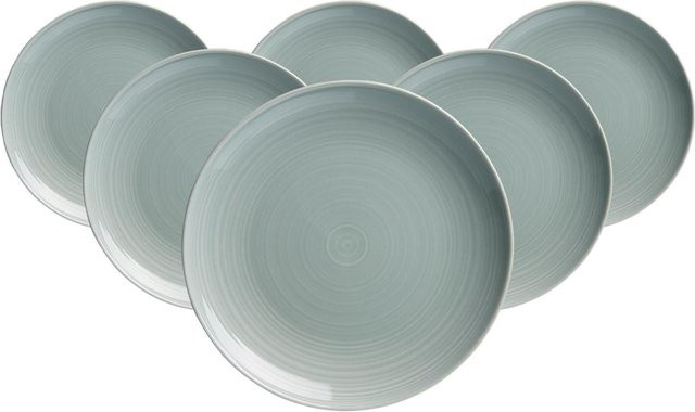 Ritzenhoff & Breker Dessertteller Suomi aus Porzellan, 6er Set, Blau, Durchmesser: 20 cm - Bild 1
