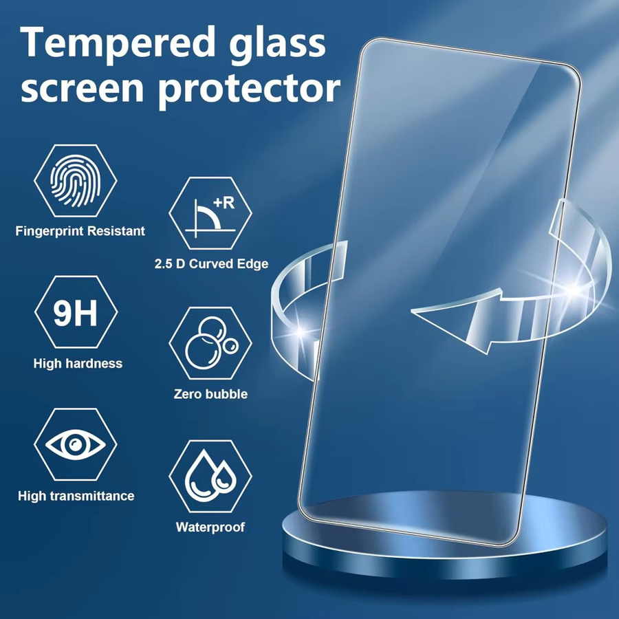 Displayschutzfolien aus gehärtetem Glas für OPPO Find X9 Pro und Find X9, transparent, kratzfest und kompatibel mit Fingerabdruck-Entsperrung - Bild 3