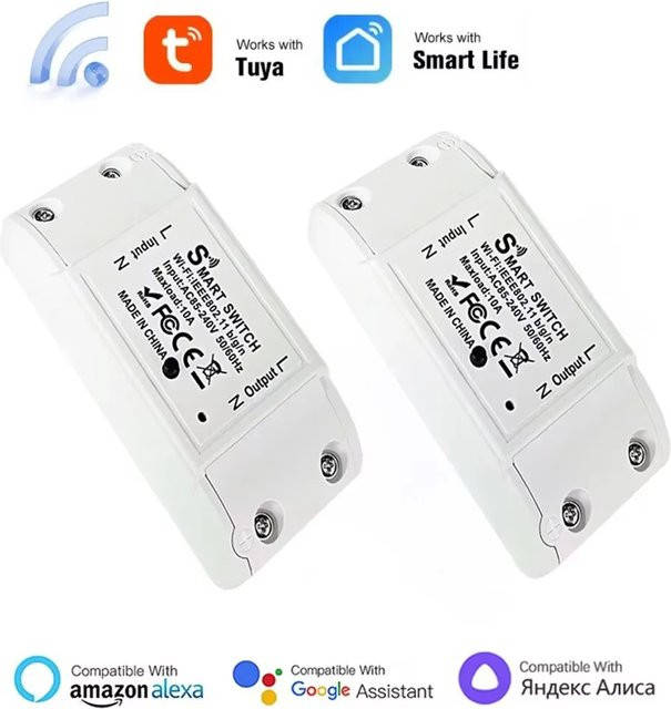 Tuya WiFi Smart-Schalter mit Timer- und Countdown-Funktion, kompatibel mit Smart Life App, Amazon Alexa und Google Assistant - Bild 1