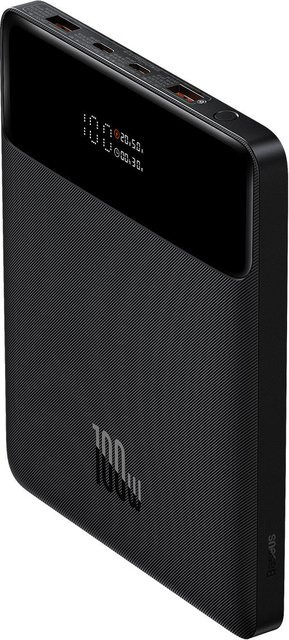 Baseus Blade Ultrathin Powerbank 20000mAh mit 100W, 2x USB-A und 2x USB-C, Schwarz - Bild 1