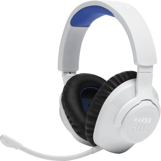 JBL Quantum 360P Wireless Gaming-Headset Over-Ear Bluetooth für PlayStation, PC und Nintendo Switch in Weiß/Blau - Bild 1