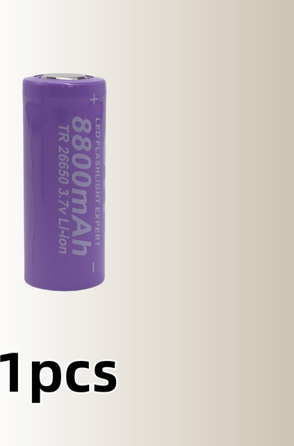 Lerp 26650 Lithium-Ionen-Akku 8800 mAh 3,7 V in Lila für LED-Beleuchtungsgeräte und Drohnen - Bild 1