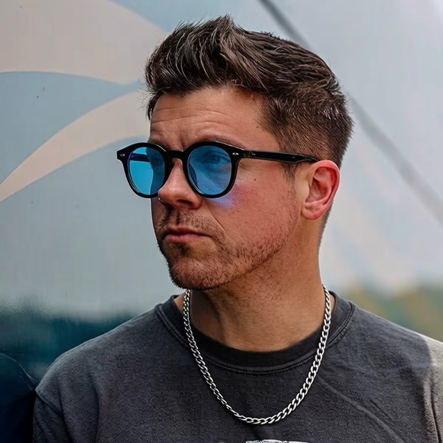 VOPHA Sonnenbrille rund, Vollrand, Unisex - Bild 2