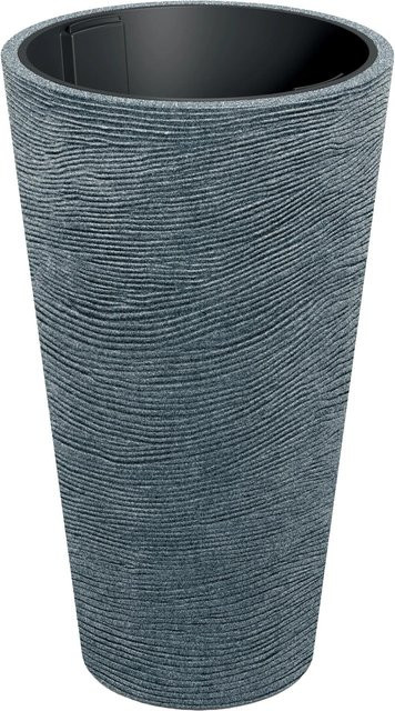 Prosperplast Blumentopf Tubra Schlank in Granit-Schwarz, Durchmesser: 60 cm, Höhe: 100 cm - Bild 1