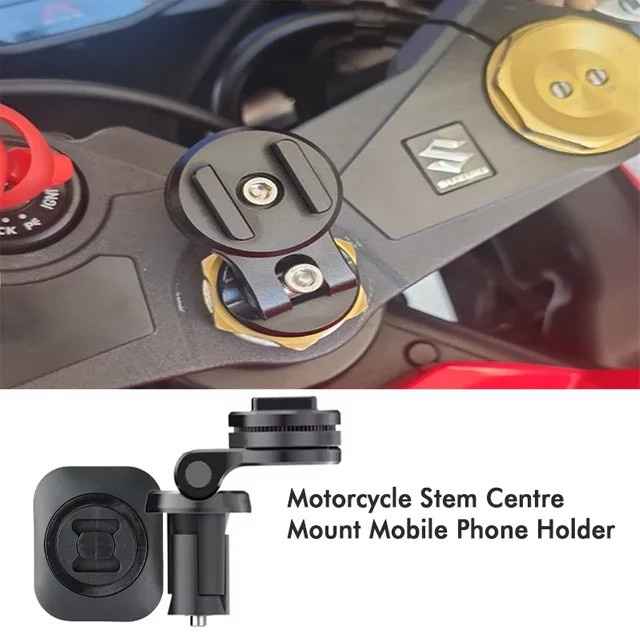 Sungukun Motorrad Handyhalterung Center Mount Stoßfest mit Connect Basis für GPS Navigation in Schwarz - Bild 1