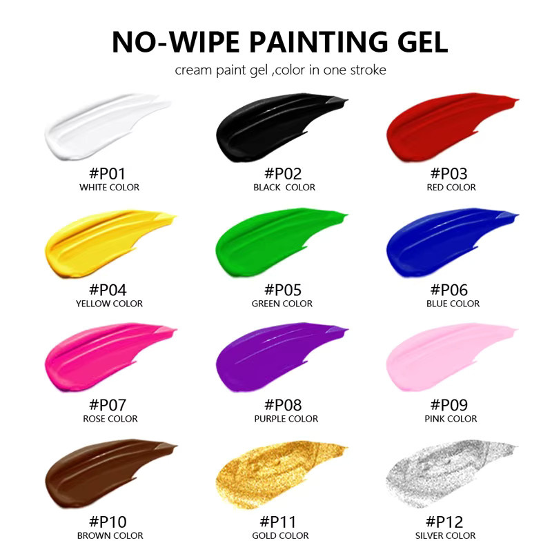 CHUNSHU P07 Nail Art Design UV Gel, Schwarz Weiß, 5 ml - Bild 5