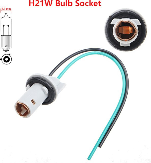 KBPEIJIN 2er Set Auto-Lichtfassungen BAY9S H21W für VW Golf 7 und Buick Lampenfassung Stecker Kabelbaum Zubehör - Bild 1