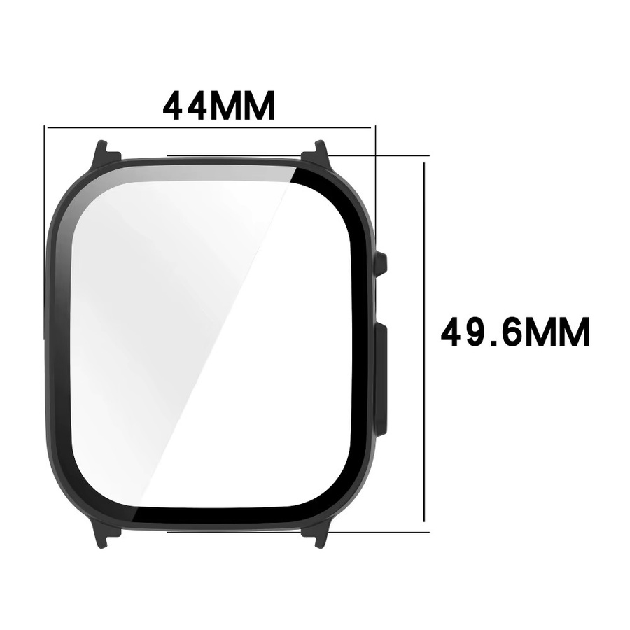 Realme Watch 5 Schutzhülle, gehärtetes Glas, Schwarz, transparent - Bild 5