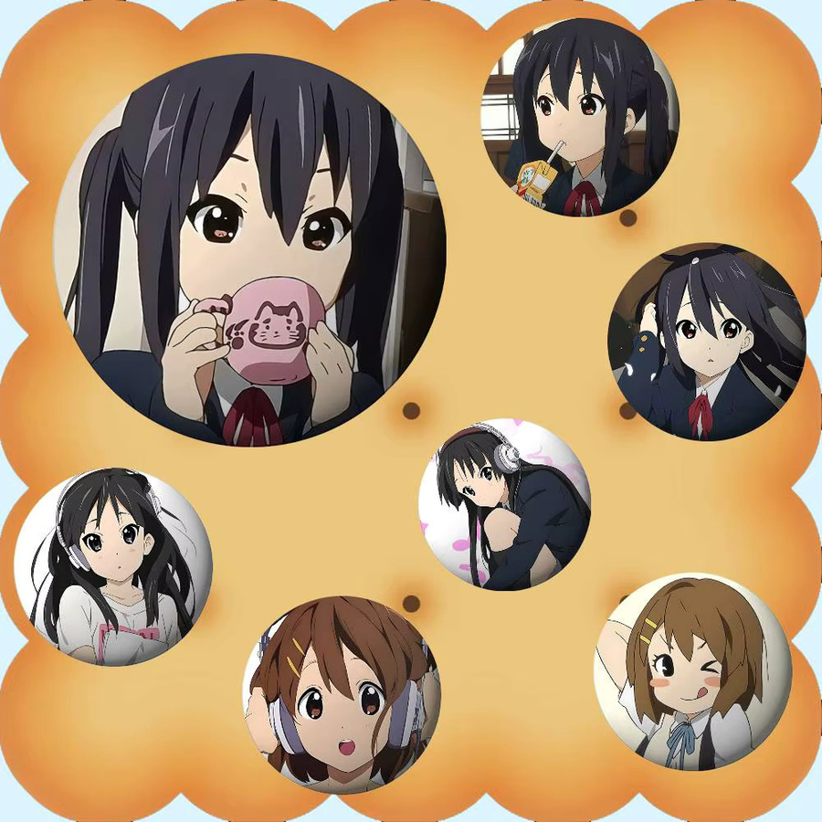 Bilibili Anstecknadel Anime K-ON, Metall, Bunt - Bild 5