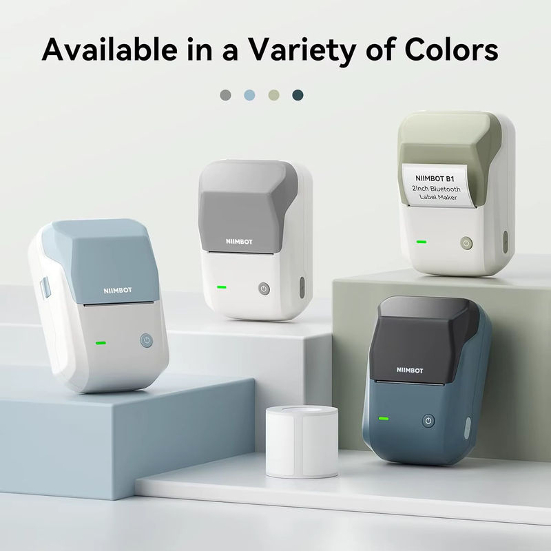 NIIMBOT B1 Tragbarer Bluetooth Thermodrucker mit selbstklebenden wasserfesten Etikettenrollen, 5,1 cm - Bild 2