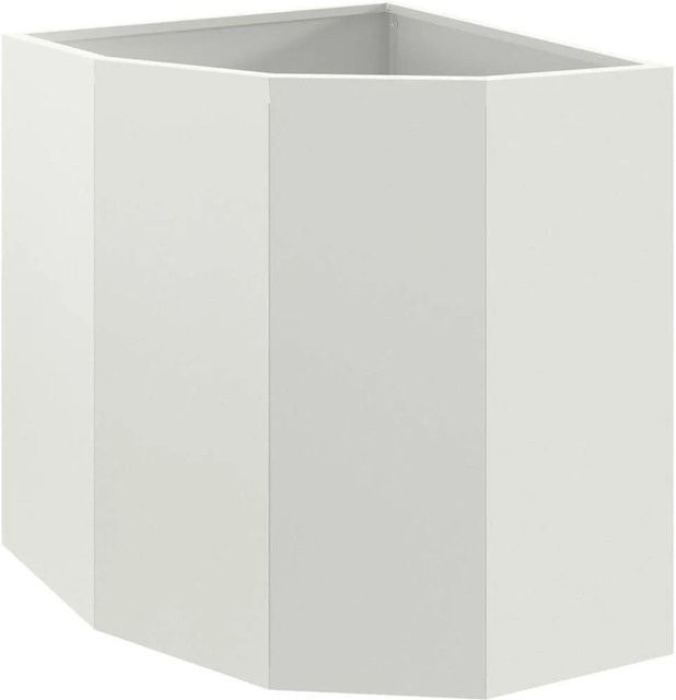 vidaXL Eckpflanzer aus Stahl in Weiß, B/T/H: 45 x 45 x 50 cm - Bild 1
