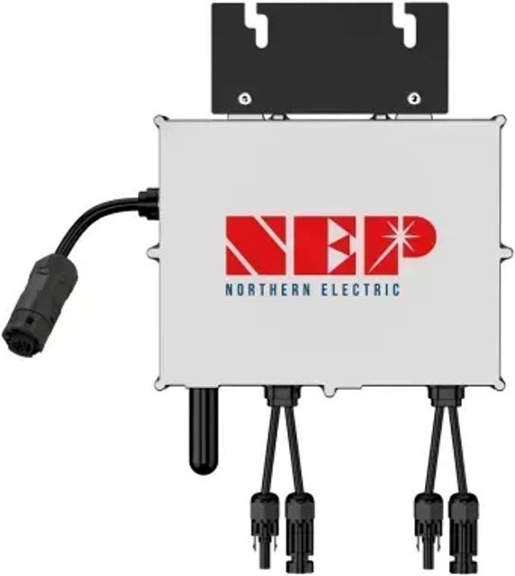 Jet-Line Micro Wechselrichter NEP BDM 800 W mit WiFi, drosselbar auf 600 W für Balkonskraftwerke, Grau - Bild 1