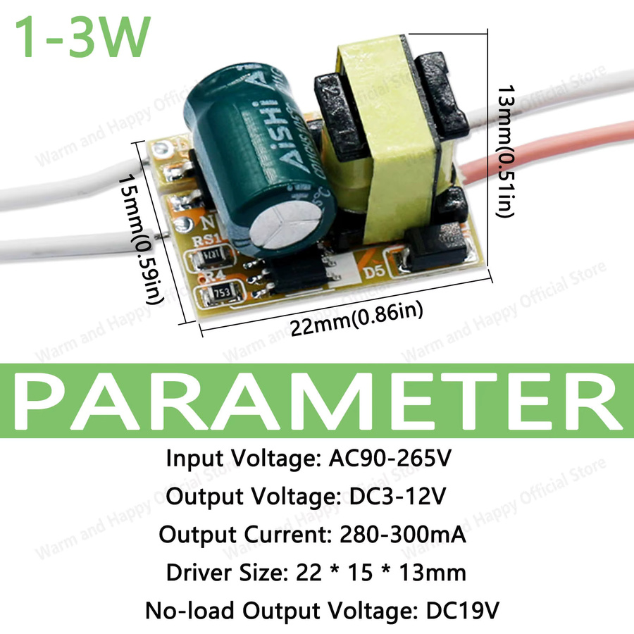 LED-Leistungstreiber Adapter für LED-Strahler-Beleuchtung in verschiedenen Leistungsstufen und Stromstärken - Bild 2
