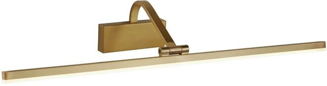 Licht-Erlebnisse LED Bilderlampe aus Metall in Messing, Breite: 70 cm, warmweiß 3000 K - Bild 1