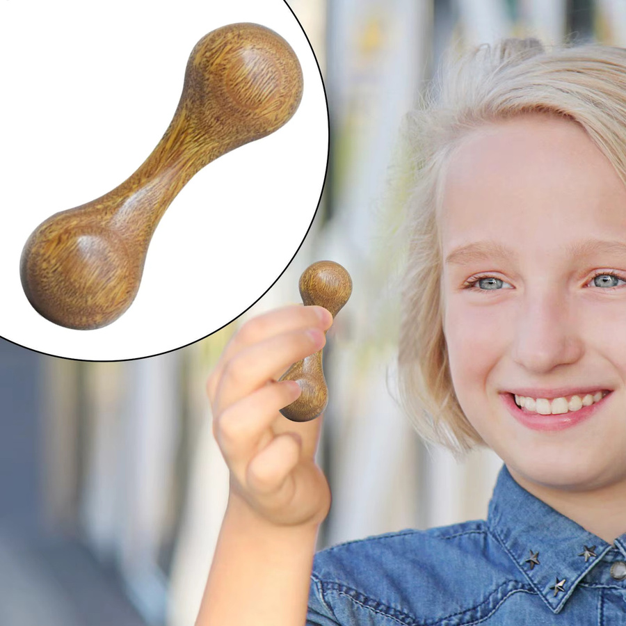 Mini-Hantel zur Dekompression, DIY-Fingerspitzen-Gyroskop, Dekompressions-Fingerübungsgerät, Holzspielzeug für Erwachsene - Bild 5