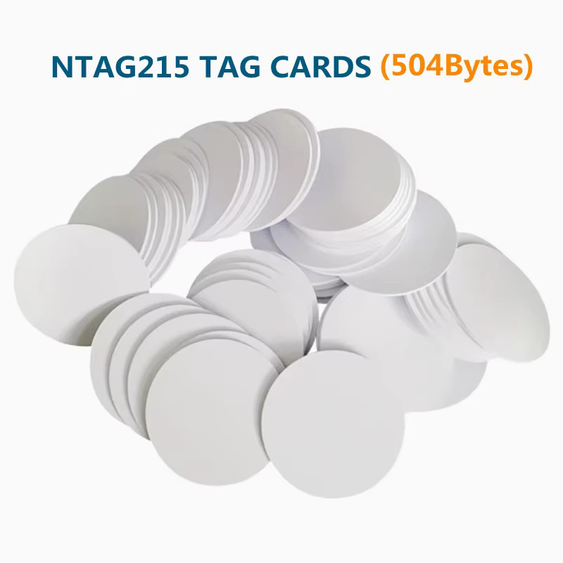 YEVERAXIN Ntag215 NFC Coin Tags, wasserdichte PVC RFID Badges, 13,56MHz, Farbe: Weiß, Durchmesser: 25 mm - Bild 3