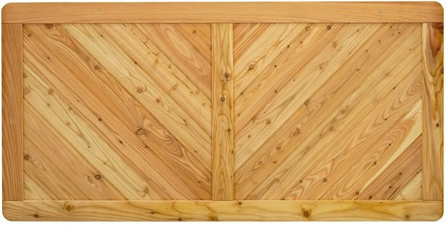 GartenLand Massivzaun NIZZA Holzzaun aus Lärche, Farbe Naturbelassen/Braun, B/H: 180 x 90 cm - Bild 1