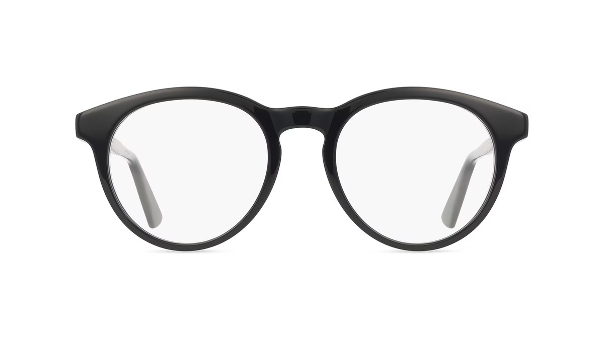 Gucci GG1822O Korrektionsbrille, Vollrand, Rund, Acetat, Unisex, schwarz - Bild 1