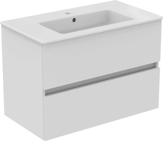 Ideal Standard Möbelpaket Eurovit+ Unterschrank und Waschtisch in Weiß Hochglanz, Breite: 81 cm - Bild 1