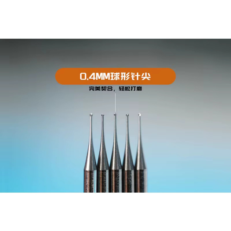 Rabbitfix Schleifnadel in Silber, ultrafeine Kugelnadel mit hoher Härte für die Handy-Reparatur, 2,35 mm Gravur, 0,3 mm/0,4 mm - Bild 5