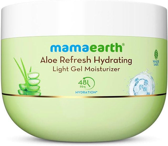 Mamaearth Aloe Refresh Feuchtigkeitsspendendes Gesichtsgel, 200g, Hyaluronsäure, Aloe Vera - Bild 1