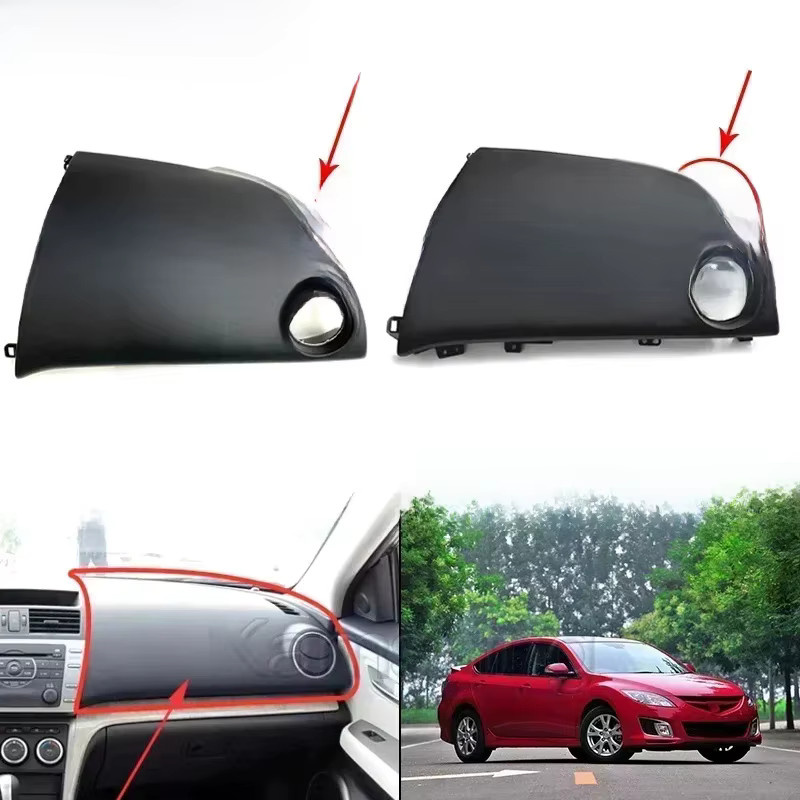 Kamshing Armaturenbrett-Abdeckung für Mazda 6 GH 2007–2013 inklusive Mittelkonsole und Copilot-Zierfeld in Schwarz - Bild 3
