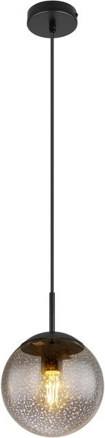 Globo Hängeleuchte Samos Glaskugel in Schwarz und Transparent, Durchmesser: 20 cm - Bild 1