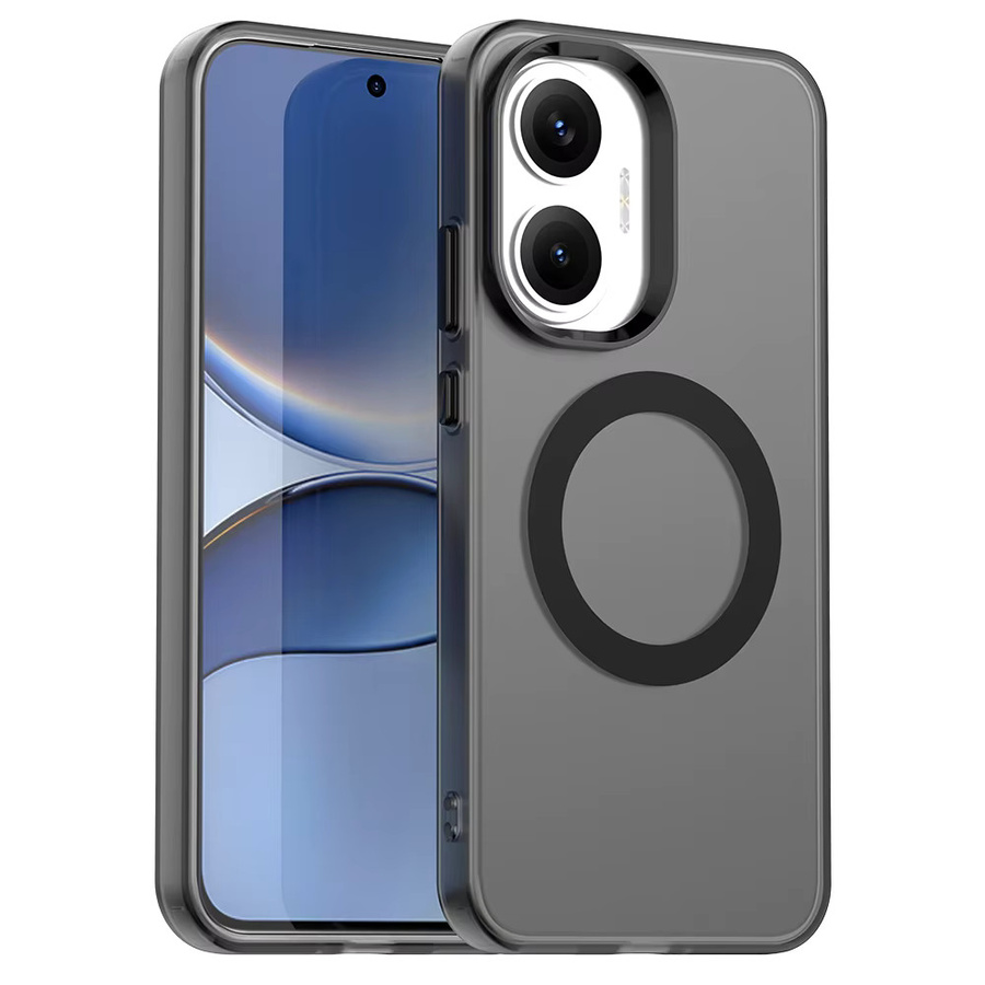 szHAIyu MagSafe Frosted Clear Handyhülle für Xiaomi Redmi Note 13, Redmi Note 14 Turbo 4 Pro + 5G und 4G Plus, Transparent/Weiß, Slim Magnetic Cover - Bild 3