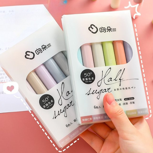Bunter Textmarker Set mit Keilspitze für Schule und Büro in Mehrfarben - Bild 1