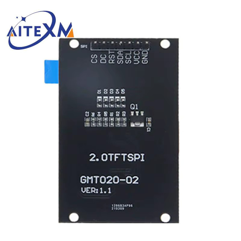 AITEXM ROBOT TFT-Display 2,0 Zoll OLED LCD Laufwerk IC ST7789V 240RGBx320 Dot-Matrix SPI Schnittstelle für Arduino Vollfarb-LCD-Anzeigemodul in Schwarz - Bild 4