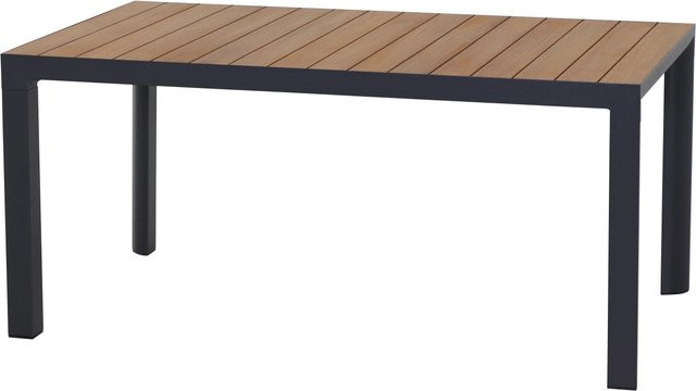 Siena Garden Gartentisch Silva Rechteckig aus Teakholz in Braun B/T/H: 160 x 90 cm - Bild 1