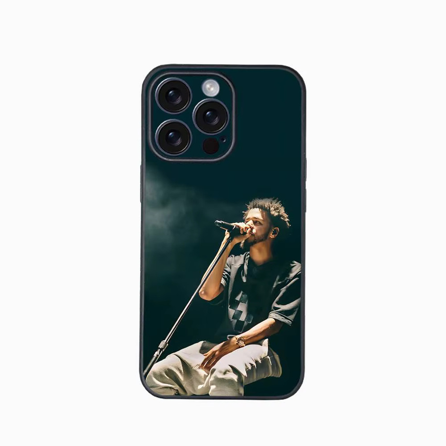 Pop J.Cole World Handyhülle für iPhone 12 bis 16 Pro Max Plus in Schwarz als klassische Softshell-Hülle - Bild 3