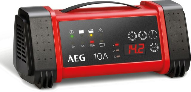 AEG Mikroprozessor-Ladegerät LT 10 für 12 V und 24 V Autobatterien, Schwarz - Bild 5