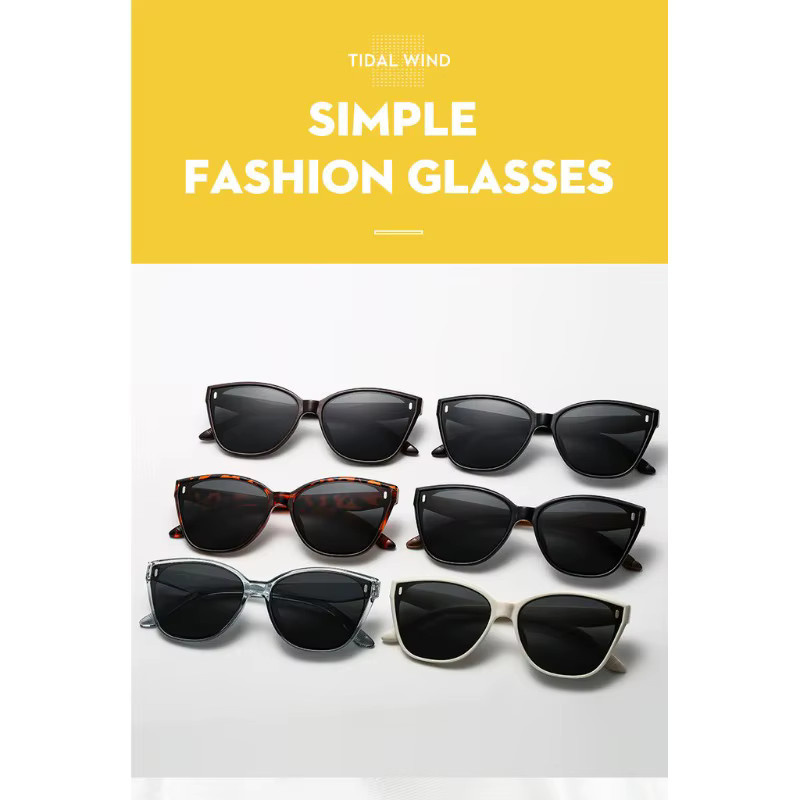 Samjune Sonnenbrille, quadratisch, Vollrand, Kunststoff, schwarz, Unisex - Bild 5