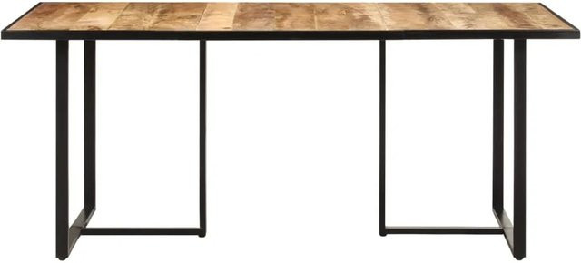 vidaXL Esstisch aus Mangoholz in Braun im industriellen Design, B/T/H: 180 x 90 x 76 cm - Bild 1