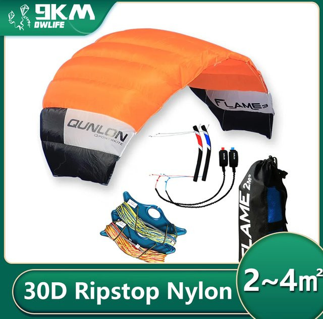 9KM DWLIFE 4-Linien-Power-Trainer-Drachen, professioneller Traktionsdrachen, Bunt / Mehrfarbig - Bild 1