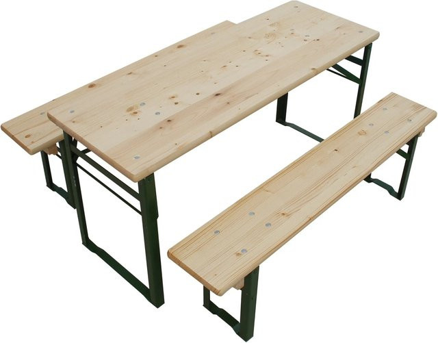 Bierzelt-Garnitur für Kinder aus FSC-zertifiziertem Holz, Breite: 40 cm, Länge: 110 cm - Bild 1
