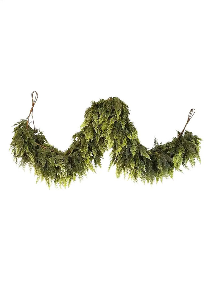 Künstliche Weihnachtsgirlande aus grünen Kiefernnadeln für deine Weihnachtsdekoration - Bild 6