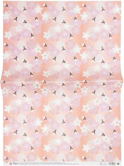 Rico Design Paper Poetry Paper Patch Papier Kirschblüten Mix Multicolor B: 30 cm, H: 42 cm - Bild 1